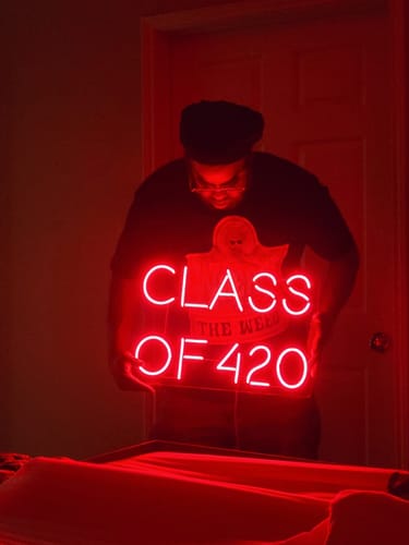 Customer photo review of Custom Neon Sign, Custom Neon Sign Wedding, Custom Name Neon Sign