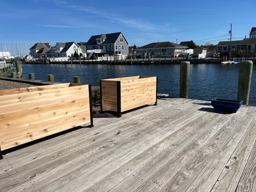 Customer photo review of 18" x 48" Planter Box - 24" Tall