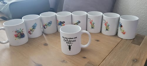 Customer photo review of Trompete Splash Design – Tasse