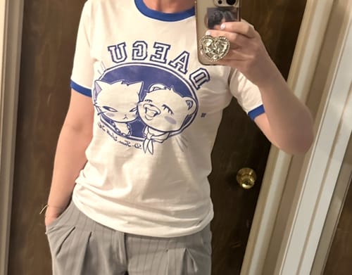 Customer photo review of D-Town Ringer T-Shirt