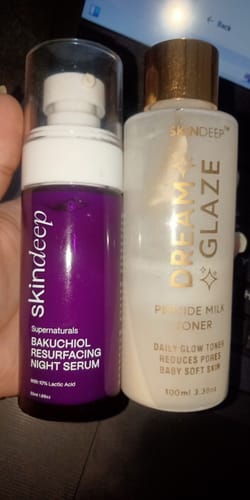 Alina K. review of BAKUCHIOL RESURFACING NIGHT SERUM - with 10% Lactic Acid image 1 out of 1