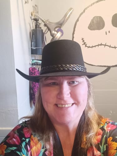 Customer photo review of The Lash Stetson Hat - Made Exclusively for Waylon Jennings