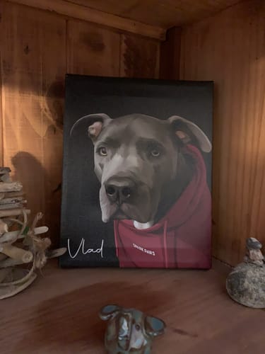 Customer photo review of Pet Art Canvas Wrap