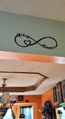 Customer photo review of Special Offer Infinity Sign- bedroom wall decor for couples, anniversary and wedding, eternity symbol