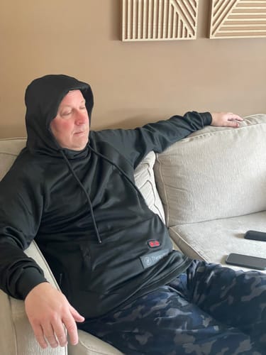 Customer photo review of TherapyWear Relief Hoodie