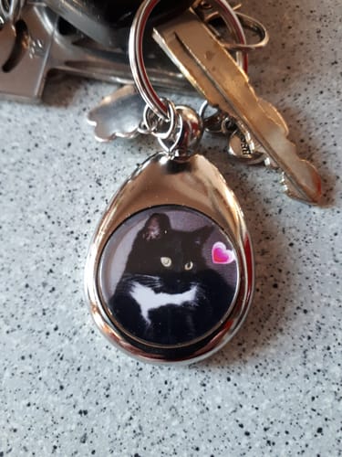 Customer photo review of Schlüsselanhänger mit Hundefoto