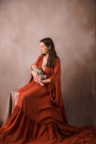 Customer photo review of V Neck Evening Dresses Photography Dresses Baby Shower Dress for Pregnant Woman YEWEN YD211202