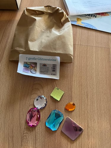 Customer photo review of 7 große Glitzersteine
