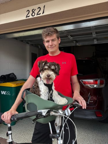 Customer photo review of Kvisp Dog Bike Carrier