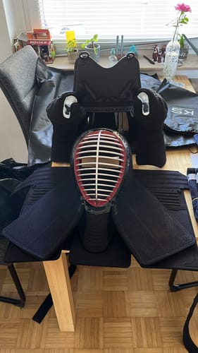 Customer photo review of *SPECIAL OFFER!* - 'VANGUARD MYRMIDON' Super Protective GUARD-STITCH KendoStar Bogu Set