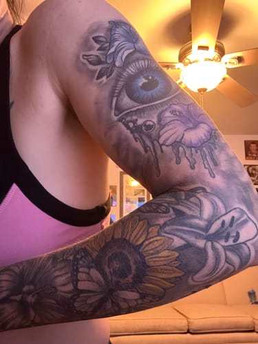 Customer photo review of Painless Tattoo Numbing Cream