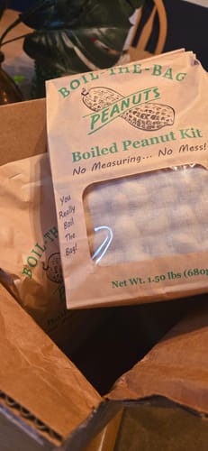Customer photo review of Boil-The-Bag Boiled Peanuts - 2 Bags