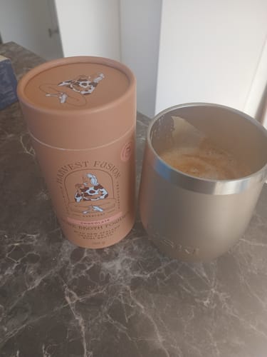 Customer photo review of Chocolate Bone Broth Powder