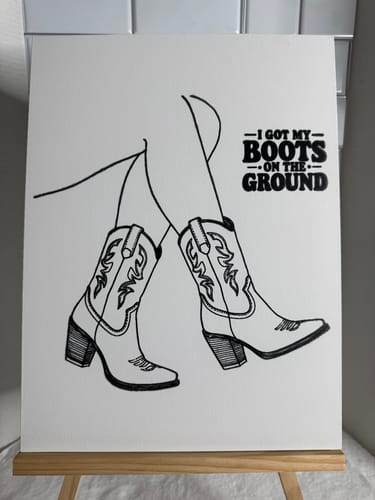 Felecia H. review of (Sketch) Boots on the Ground- SVG file image 1 out of 1