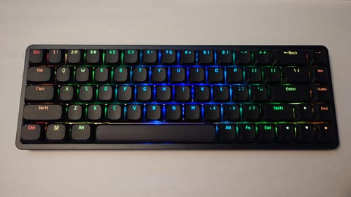 Customer photo review of Magi65 Aluminum Low Profile Mechanical Keyboard