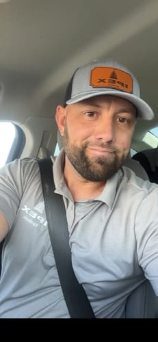 Customer photo review of Custom Leather Patch Hats Richardson 112 Laser Engraved