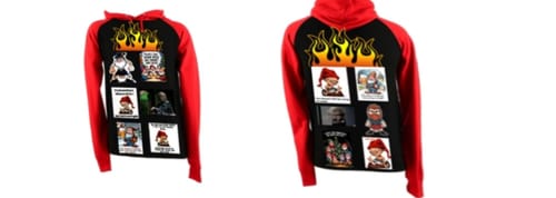 Customer photo review of Baseball Hoodie