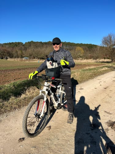 Customer photo review of Kvisp Dog Bike Carrier