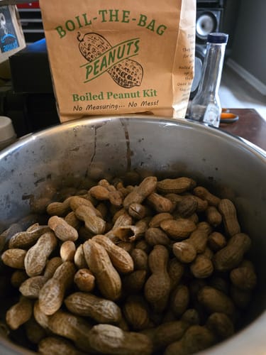 Customer photo review of Boil-The-Bag Boiled Peanuts- (4 Bags)