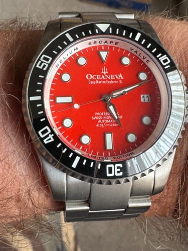 Customer photo review of Oceaneva Deep Marine Explorer II Titanium Limited Edition