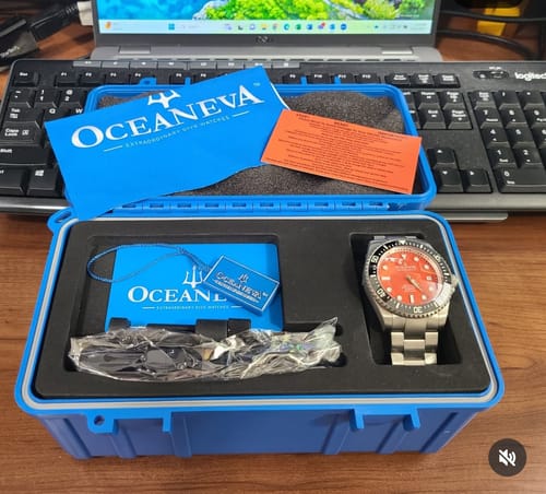 Customer photo review of Oceaneva Deep Marine Explorer II Titanium Limited Edition