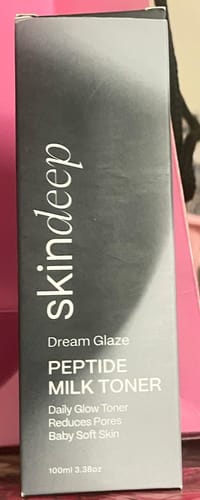 Customer photo review of DREAM GLAZE - Peptide Milk Toner