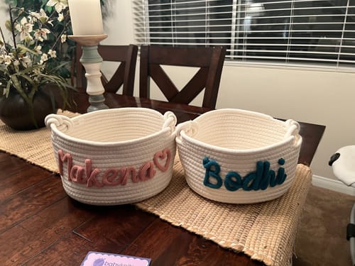 Tanya P. review of Baby Knits™ Personalized Knitted Basket image 1 out of 1