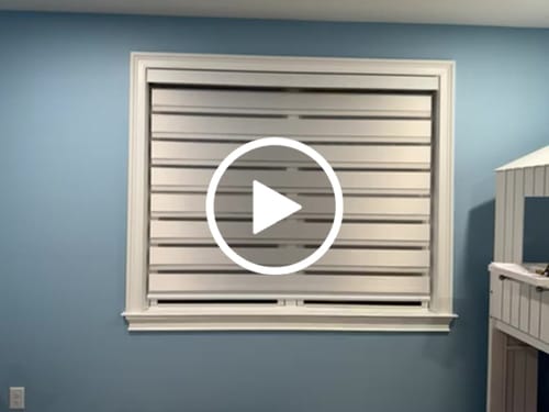 Customer video review of SmartWings Motorized Zebra Shades 90% Blackout 95mm Astrid