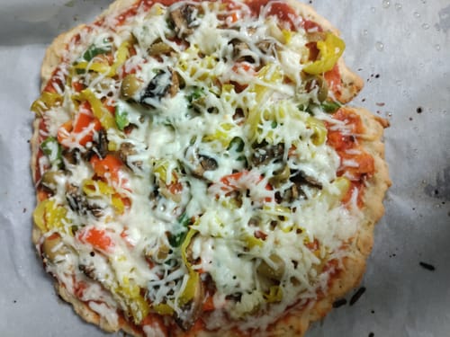 Customer photo review of gfJules Gluten Free Pizza Crust Mix