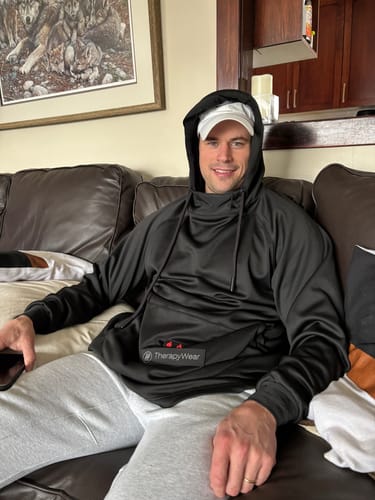Customer photo review of TherapyWear Relief Hoodie
