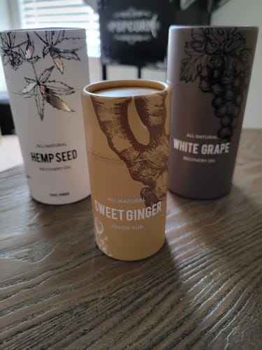 Customer photo review of Sweet Ginger Vapor Rub