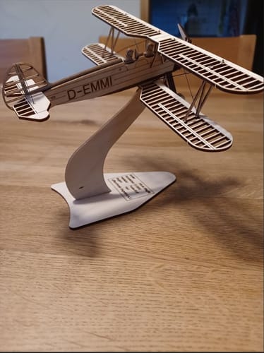 Customer photo review of Focke-Wulf FW44 Stieglitz Deko Flugzeugmodell Bausatz | Pure Planes