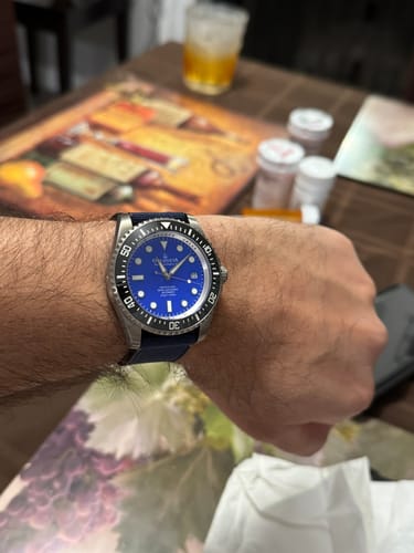 Customer photo review of Oceaneva Deep Marine Explorer II Titanium Limited Edition 1250M