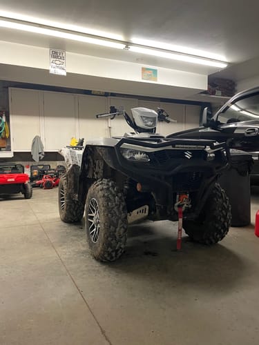 Customer photo review of Aluminum A-arm Guards for Suzuki King Quad 500/750