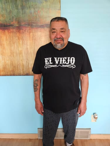 Customer photo review of The Original El Viejo Old School Tee
