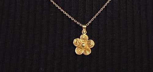 Customer photo review of Sampaguita Minimalist Pendant Necklace