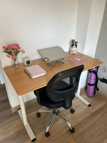 Customer photo review of Escritorio Home Office Orion Eléctrico Natural