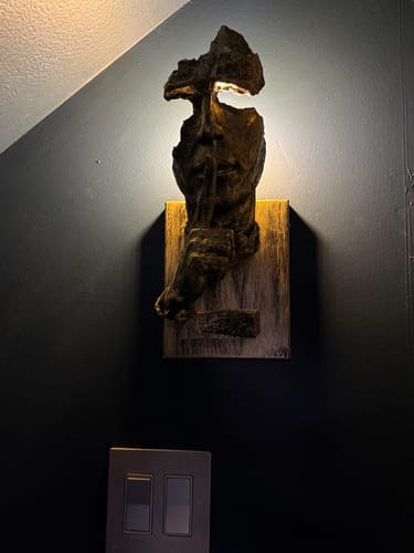 Customer photo review of WOMO Silence Gesture Sculptural Wall Sconce-WM6023