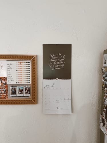 Customer photo review of 2025 "All His Promises are Yes and Amen" Calendar