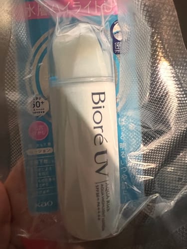 Customer photo review of Biore UV Aqua Rich Aqua Highlight Lotion SPF50+ PA++++ 70ml