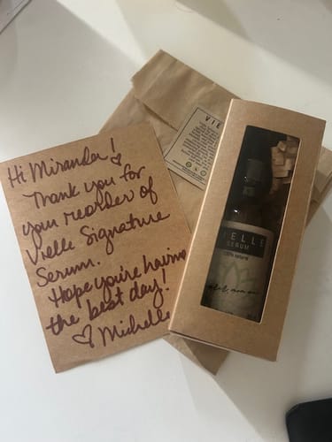 Customer photo review of Vielle Signature Serum