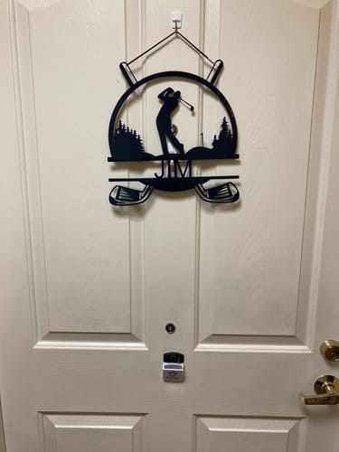 Lois T. review of Custom Metal Golfing Monogram Wall Art - Custom Metal Sports Sign - 20+ Color Options image 1 out of 1