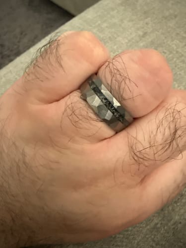 Customer photo review of Hammered Meteorite
