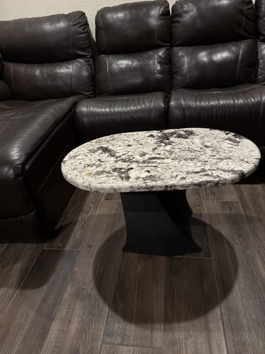 Customer photo review of 121 Tulipe 16" Black Metal Base for Coffee Table