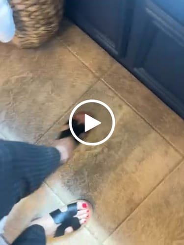 Customer video review of Corky's Hold Please Black Smooth Sandals