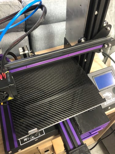 Customer photo review of Carbon Fiber Fibre Build Surface 235x235x4mm - 3K Twill Glossy