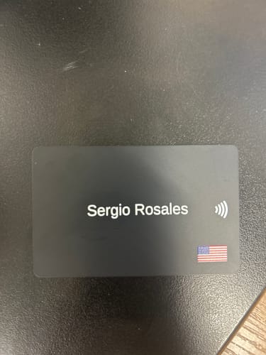 Customer photo review of Custom NFC Business Card