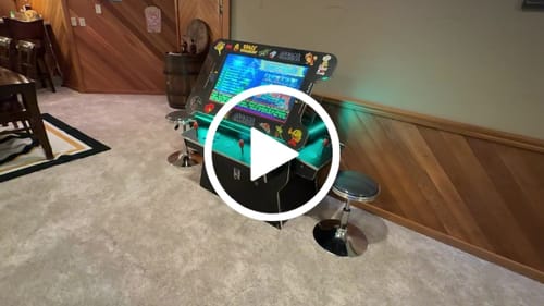 Customer video review of Cocktail Arcade Machine 4600 Games 32 inch screen Tilt Up Black Multi Cade