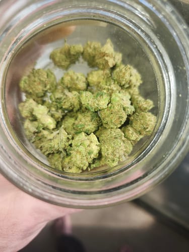 Customer photo review of Wedding Cake - Greenhouse THCA (Smalls)
