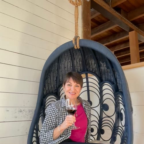 Customer photo review of Liza Crew Neck Tee - Berry Punch